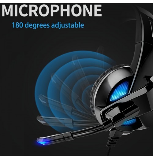 USB Gaming Headset For PC - Computer Headphones With Microphone/Mic Noise Cancelling, 7.1 Surround Sound Wired Headset&backLight