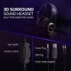 Esports Headset With Virtual 7.1 Surround Sound,Over Ear Headphones,Sound Isolation ,Noise Cancelling Microphone, Ultra-Low Latency Games & LED Light Soft Memory Protein Earmuffs For PC Mac Computer Games- Black