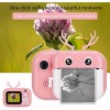 Instant Print Camera For Kids, 1080P Dual Lens Cartoon Deer Thermal Print Camera With 16G Memory Card For Boys And Girls Birthday Holiday Christmas Travel Gifts