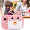 Instant Print Camera For Kids, 1080P Dual Lens Cartoon Deer Thermal Print Camera With 16G Memory Card For Boys And Girls Birthday Holiday Christmas Travel Gifts