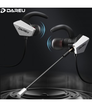 DAREU Sports Earbuds Wired, In Ear Running Headphones With Microphone, Gaming Headphones With 3.5mm Plug For Computer Laptop Mac PS4 PS5