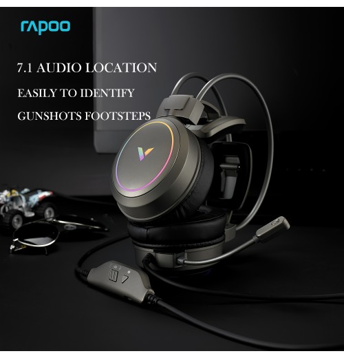 Esports Gaming Headset 7.1 Virtual Surround Sound Gamer Earphones Voice Control With USB Wired Microphone Headphone RGB Backlight Noise-cancelling Dsign