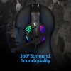 IN933 Stereo Esports Headset For PS4 /PC/ Xbox One/ PS5 , Ear Headset With Microphone, LED Light, Bass Surround, Soft Memory Earmuff For Laptop Mac Games