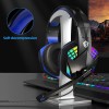 IN933 Stereo Esports Headset For PS4 /PC/ Xbox One/ PS5 , Ear Headset With Microphone, LED Light, Bass Surround, Soft Memory Earmuff For Laptop Mac Games