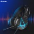 DAREU EH722 Stereo Gaming Headset Fit For PS4 PC Xbox One PS5 Controller, Noise Cancelling Over Ear Headphones With Mic, LED Light, Bass Surround, Soft Memory Earmuffs For Computer/Laptop/Mac