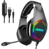 ERXUNG J20 Headset 3.5mm Four Pole Single Plug + USB Colorful Chicken Game Movie Dedicated With A Split Two Adapter