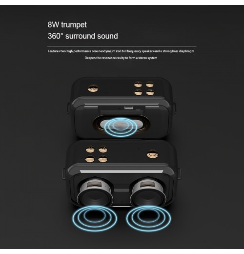 Portable BT Speakers Bass Boost USB Application Nfc For Computers 5.0 Stereo Tabletop Button Control USB